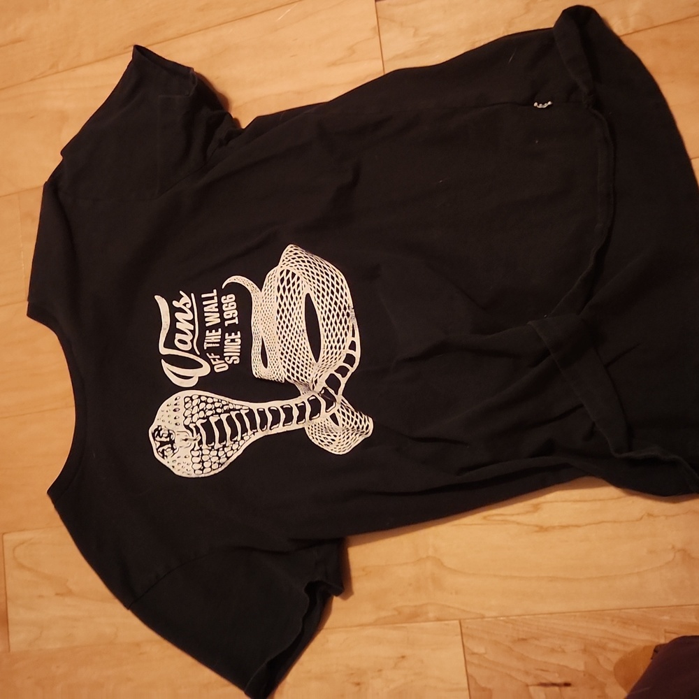 Womens size large vans black 90s graphic tee